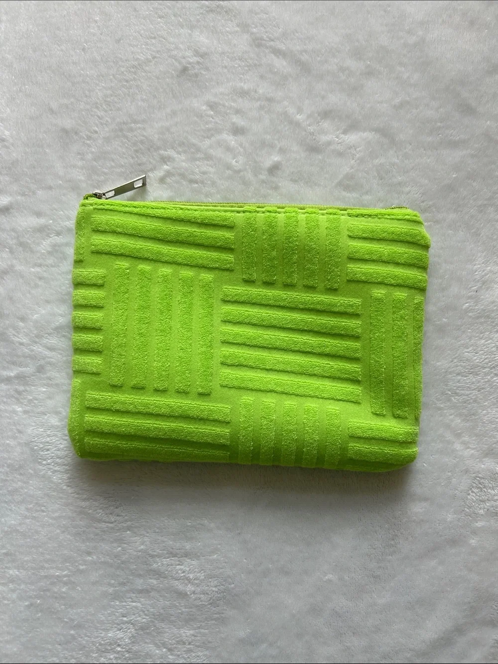 Neon Green Cosmetic Bag